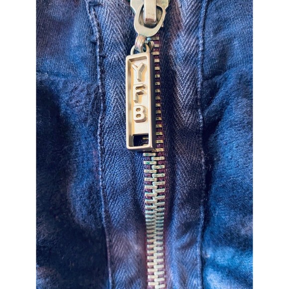 YFB Young Fabulous & Broke Sweatshirt Pink/Blue Tie Dye 1/4 Zip Back Sz M - Picture 3 of 10